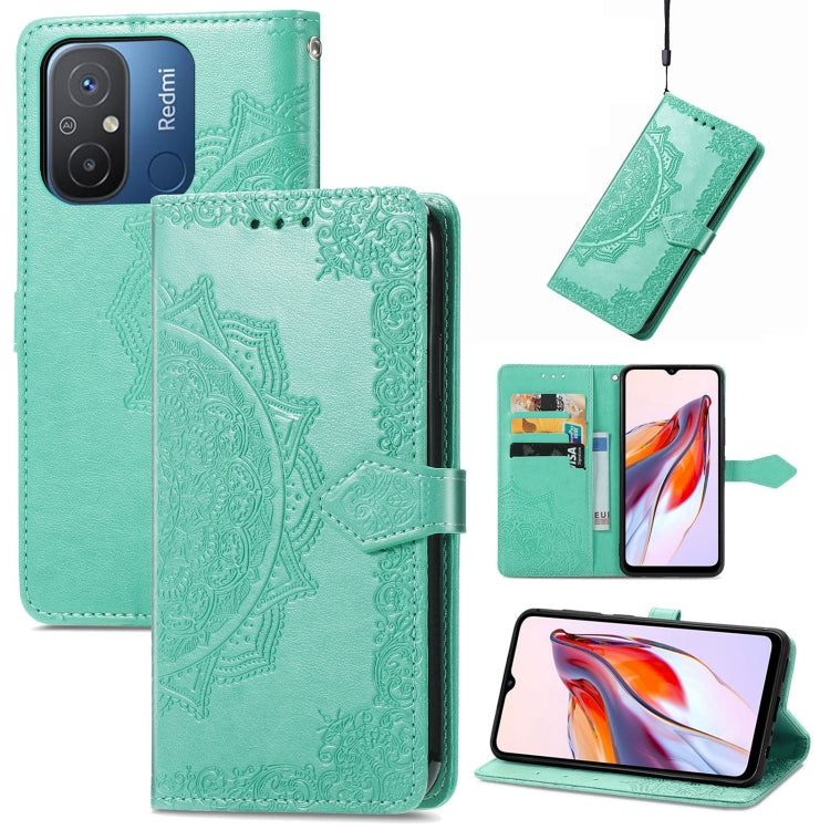 Mandala Flower Embossed Leather Phone Case, For Xiaomi Redmi 12C, For Xiaomi Redmi K60 Pro, For Xiaomi Redmi Note 12 4G Global, For Xiaomi Redmi Note 12 Turbo