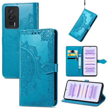 Mandala Flower Embossed Leather Phone Case, For Xiaomi Redmi 12C, For Xiaomi Redmi K60 Pro, For Xiaomi Redmi Note 12 4G Global, For Xiaomi Redmi Note 12 Turbo