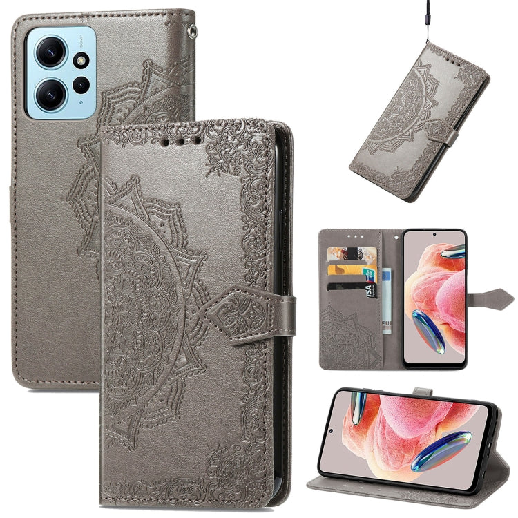 Mandala Flower Embossed Leather Phone Case, For Xiaomi Redmi 12C, For Xiaomi Redmi K60 Pro, For Xiaomi Redmi Note 12 4G Global, For Xiaomi Redmi Note 12 Turbo