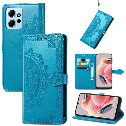 Mandala Flower Embossed Leather Phone Case, For Xiaomi Redmi 12C, For Xiaomi Redmi K60 Pro, For Xiaomi Redmi Note 12 4G Global, For Xiaomi Redmi Note 12 Turbo
