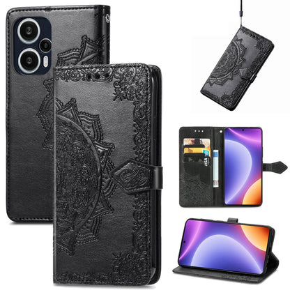 Mandala Flower Embossed Leather Phone Case, For Xiaomi Redmi 12C, For Xiaomi Redmi K60 Pro, For Xiaomi Redmi Note 12 4G Global, For Xiaomi Redmi Note 12 Turbo