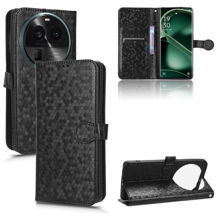 Honeycomb Dot Texture Leather Phone Case, For OPPO Find X6 5G, For OPPO Find X6 Pro 5G, For Huawei P60 Art, For Huawei P60 / P60 Pro