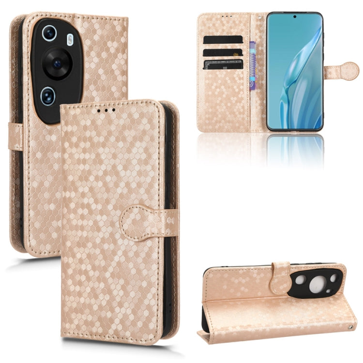 Honeycomb Dot Texture Leather Phone Case, For OPPO Find X6 5G, For OPPO Find X6 Pro 5G, For Huawei P60 Art, For Huawei P60 / P60 Pro