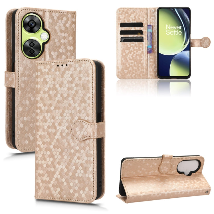 Honeycomb Dot Texture Leather Phone Case, For Huawei Enjoy 60 4G, For Blackview A85, For OnePlus Nord CE 3