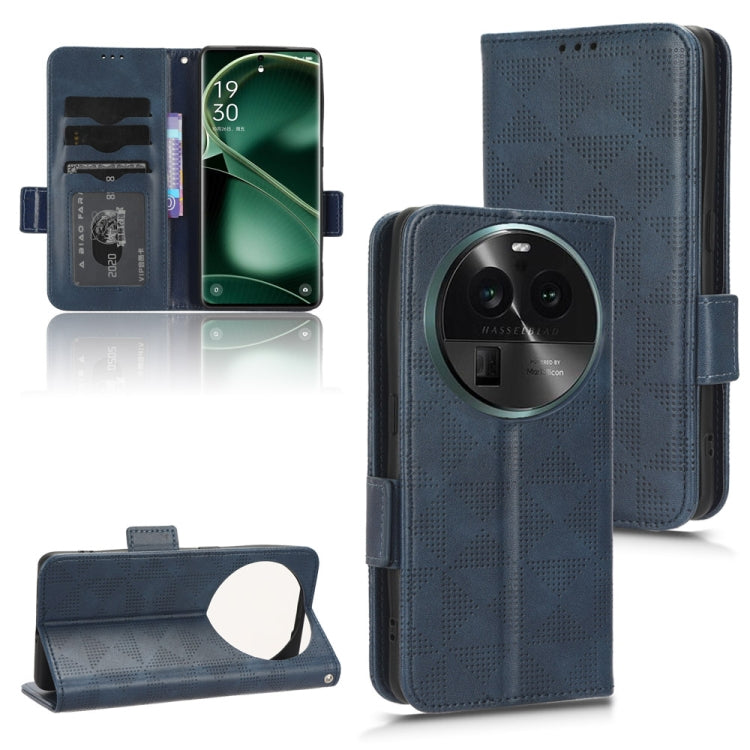 Symmetrical Triangle Leather Phone Case, For OPPO Find X6 5G, For OPPO Find X6 Pro 5G, For Huawei P60 Art, For Huawei P60 / P60 Pro