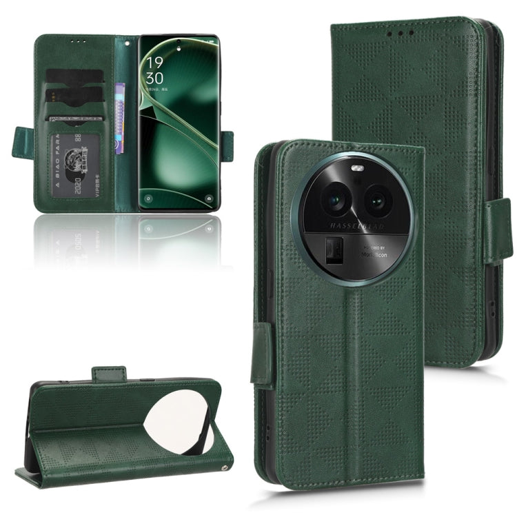 Symmetrical Triangle Leather Phone Case, For OPPO Find X6 5G, For OPPO Find X6 Pro 5G, For Huawei P60 Art, For Huawei P60 / P60 Pro