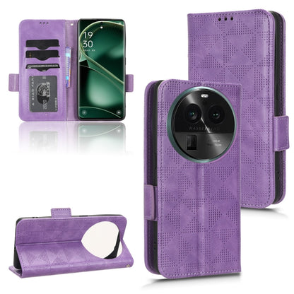 Symmetrical Triangle Leather Phone Case, For OPPO Find X6 5G, For OPPO Find X6 Pro 5G, For Huawei P60 Art, For Huawei P60 / P60 Pro