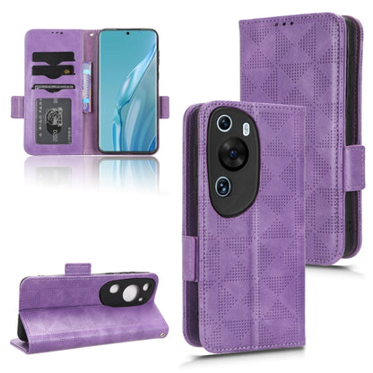 Symmetrical Triangle Leather Phone Case, For OPPO Find X6 5G, For OPPO Find X6 Pro 5G, For Huawei P60 Art, For Huawei P60 / P60 Pro