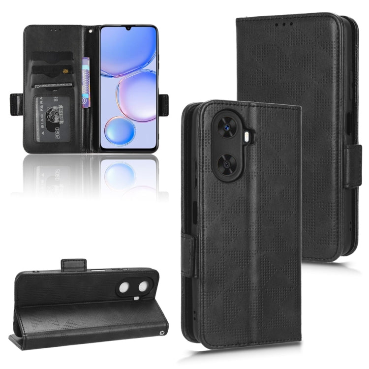Symmetrical Triangle Leather Phone Case, For Huawei Enjoy 60 4G, For Blackview A85, For OnePlus Nord CE 3