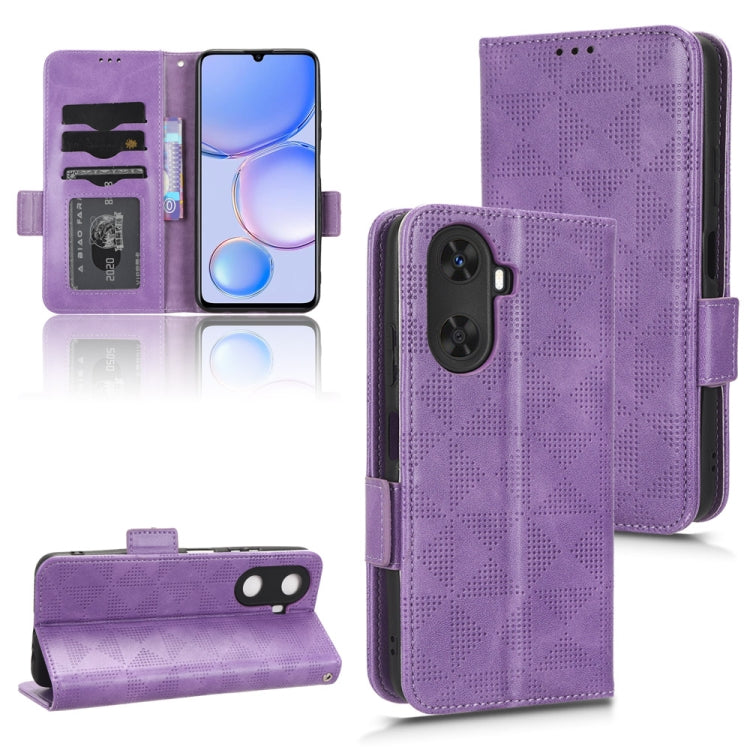 Symmetrical Triangle Leather Phone Case, For Huawei Enjoy 60 4G, For Blackview A85, For OnePlus Nord CE 3