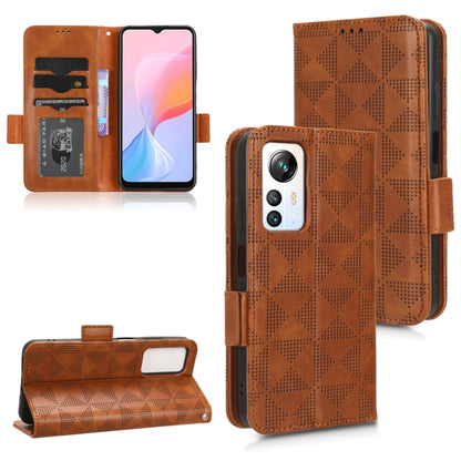 Symmetrical Triangle Leather Phone Case, For Huawei Enjoy 60 4G, For Blackview A85, For OnePlus Nord CE 3