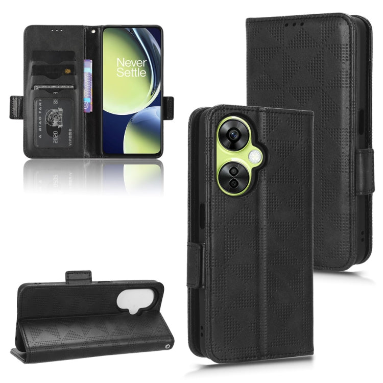 Symmetrical Triangle Leather Phone Case, For Huawei Enjoy 60 4G, For Blackview A85, For OnePlus Nord CE 3