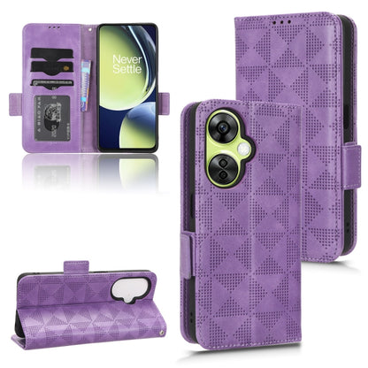 Symmetrical Triangle Leather Phone Case, For Huawei Enjoy 60 4G, For Blackview A85, For OnePlus Nord CE 3