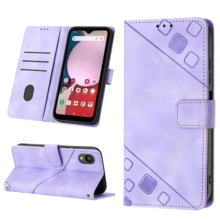 Skin-feel Embossed Leather Phone Case, For Samsung Galaxy A23 JP Version, For Samsung Galaxy A24 4G, For Xiaomi Poco X5 5G/Redmi Note 12 China/Redmi Note 12 Global, For Xiaomi Poco X5 Pro 5G/Redmi Note 12 Pro Speed