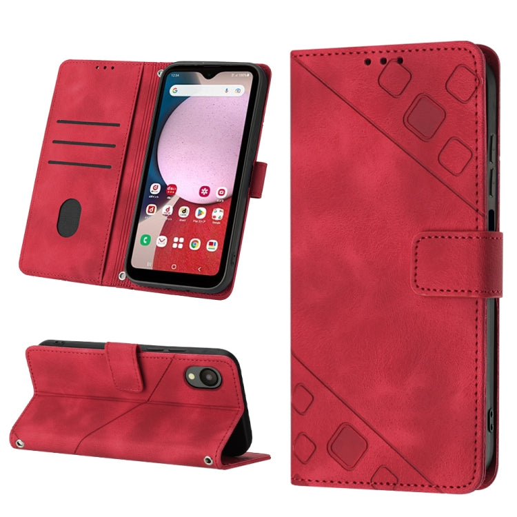 Skin-feel Embossed Leather Phone Case, For Samsung Galaxy A23 JP Version, For Samsung Galaxy A24 4G, For Xiaomi Poco X5 5G/Redmi Note 12 China/Redmi Note 12 Global, For Xiaomi Poco X5 Pro 5G/Redmi Note 12 Pro Speed