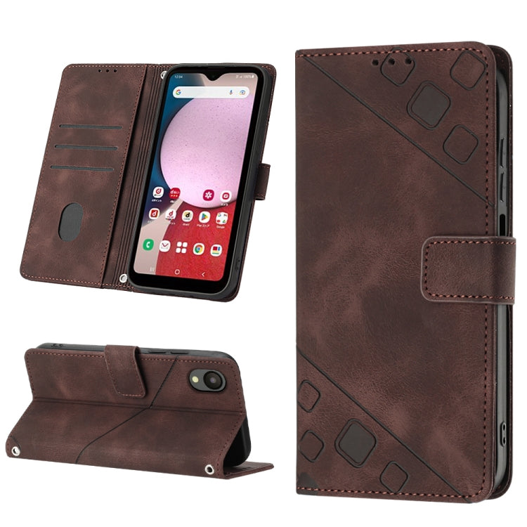 Skin-feel Embossed Leather Phone Case, For Samsung Galaxy A23 JP Version, For Samsung Galaxy A24 4G, For Xiaomi Poco X5 5G/Redmi Note 12 China/Redmi Note 12 Global, For Xiaomi Poco X5 Pro 5G/Redmi Note 12 Pro Speed