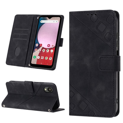 Skin-feel Embossed Leather Phone Case, For Samsung Galaxy A23 JP Version, For Samsung Galaxy A24 4G, For Xiaomi Poco X5 5G/Redmi Note 12 China/Redmi Note 12 Global, For Xiaomi Poco X5 Pro 5G/Redmi Note 12 Pro Speed