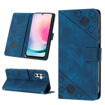Skin-feel Embossed Leather Phone Case, For Samsung Galaxy A23 JP Version, For Samsung Galaxy A24 4G, For Xiaomi Poco X5 5G/Redmi Note 12 China/Redmi Note 12 Global, For Xiaomi Poco X5 Pro 5G/Redmi Note 12 Pro Speed