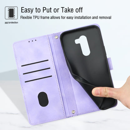 Skin-feel Embossed Leather Phone Case, For Xiaomi Pocophone F1, For Xiaomi Redmi Note 12 Pro 5G Global / Redmi Note 12 Pro 5G China
