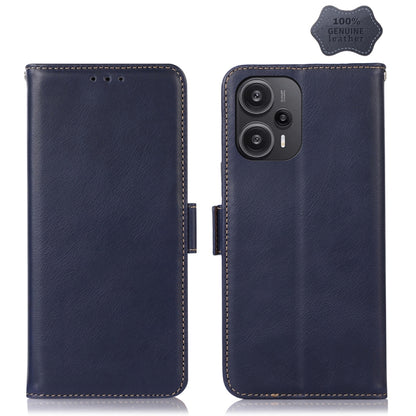 Crazy Horse Top Layer Cowhide Leather Phone Case, For Nokia C12 4G, For Nokia C22 4G, For Xiaomi Redmi Note 12 Turbo 5G