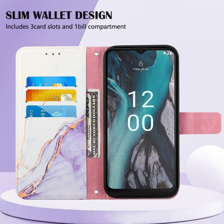PT003 Marble Pattern Flip Leather Phone Case, For Nokia C22, For Nokia C32 TA-1534, For Nokia G22, For OPPO Find X6