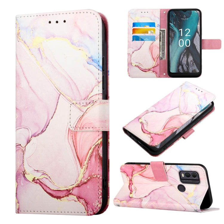 PT003 Marble Pattern Flip Leather Phone Case, For Nokia C22, For Nokia C32 TA-1534, For Nokia G22, For OPPO Find X6