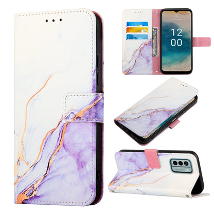 PT003 Marble Pattern Flip Leather Phone Case, For Nokia C22, For Nokia C32 TA-1534, For Nokia G22, For OPPO Find X6
