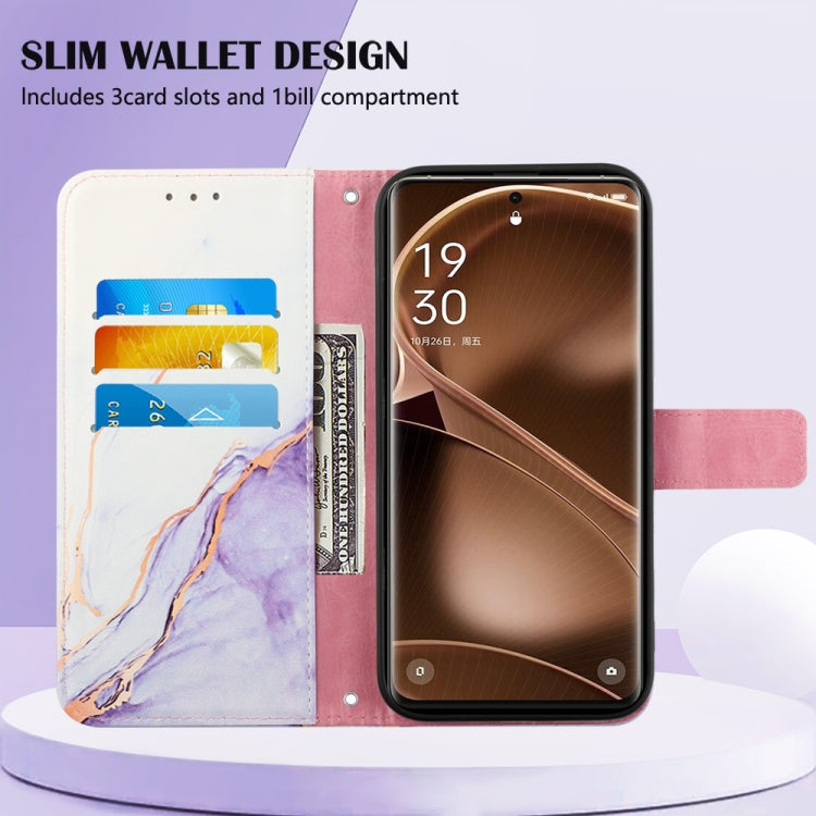 PT003 Marble Pattern Flip Leather Phone Case, For OPPO Find X6 Pro, For Realme 10 4G, For Realme 10 Pro 5G, For Realme 10 Pro+ 5G