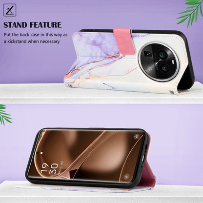 PT003 Marble Pattern Flip Leather Phone Case, For OPPO Find X6 Pro, For Realme 10 4G, For Realme 10 Pro 5G, For Realme 10 Pro+ 5G