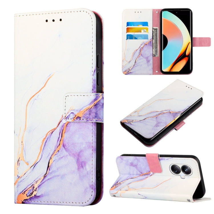 PT003 Marble Pattern Flip Leather Phone Case, For OPPO Find X6 Pro, For Realme 10 4G, For Realme 10 Pro 5G, For Realme 10 Pro+ 5G