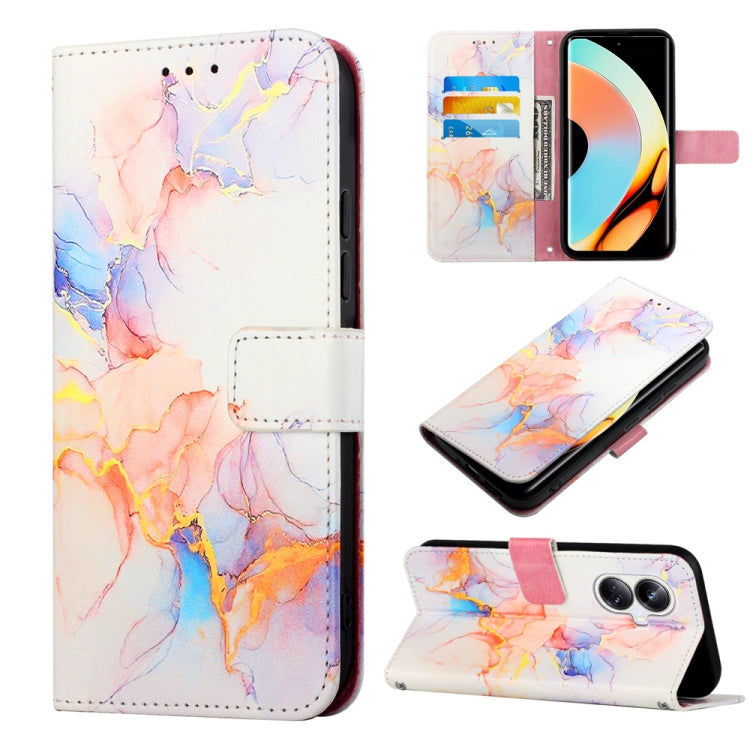 PT003 Marble Pattern Flip Leather Phone Case, For OPPO Find X6 Pro, For Realme 10 4G, For Realme 10 Pro 5G, For Realme 10 Pro+ 5G