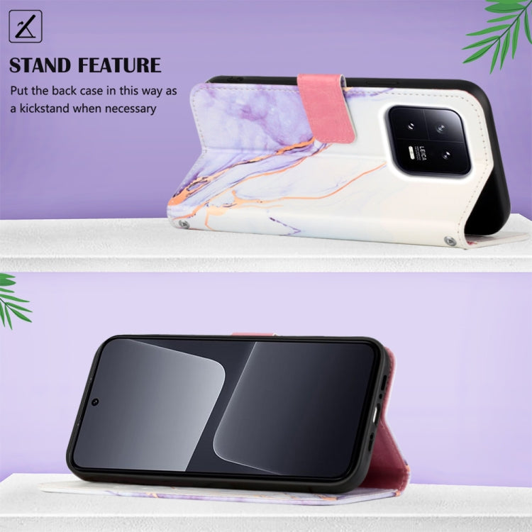 PT003 Marble Pattern Flip Leather Phone Case, For Xiaomi 13 Pro, For Xiaomi Poco X5 Pro 5G