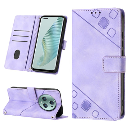 Skin-feel Embossed Leather Phone Case, For Honor Magic5 Pro, For Motorola Moto G Stylus 5G 2023, For OnePlus Ace 2 5G / 11R 5G, For OPPO Find X6
