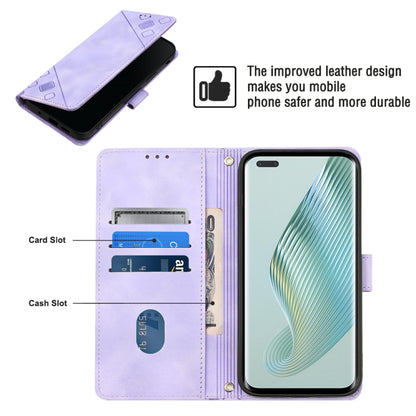 Skin-feel Embossed Leather Phone Case, For Honor Magic5 Pro, For Motorola Moto G Stylus 5G 2023, For OnePlus Ace 2 5G / 11R 5G, For OPPO Find X6