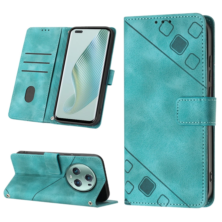 Skin-feel Embossed Leather Phone Case, For Honor Magic5 Pro, For Motorola Moto G Stylus 5G 2023, For OnePlus Ace 2 5G / 11R 5G, For OPPO Find X6