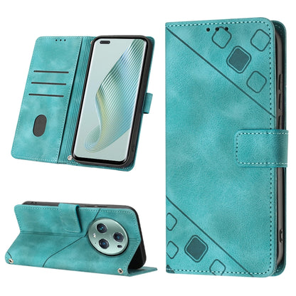 Skin-feel Embossed Leather Phone Case, For Honor Magic5 Pro, For Motorola Moto G Stylus 5G 2023, For OnePlus Ace 2 5G / 11R 5G, For OPPO Find X6