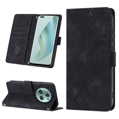 Skin-feel Embossed Leather Phone Case, For Honor Magic5 Pro, For Motorola Moto G Stylus 5G 2023, For OnePlus Ace 2 5G / 11R 5G, For OPPO Find X6