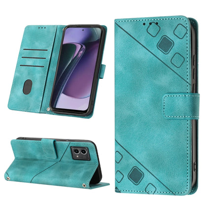 Skin-feel Embossed Leather Phone Case, For Honor Magic5 Pro, For Motorola Moto G Stylus 5G 2023, For OnePlus Ace 2 5G / 11R 5G, For OPPO Find X6