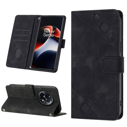 Skin-feel Embossed Leather Phone Case, For Honor Magic5 Pro, For Motorola Moto G Stylus 5G 2023, For OnePlus Ace 2 5G / 11R 5G, For OPPO Find X6