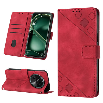 Skin-feel Embossed Leather Phone Case, For Honor Magic5 Pro, For Motorola Moto G Stylus 5G 2023, For OnePlus Ace 2 5G / 11R 5G, For OPPO Find X6