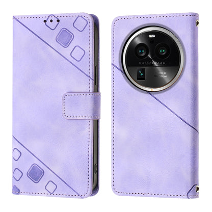 Skin-feel Embossed Leather Phone Case, For OPPO Find X6 Pro, For Realme C55, For Realme GT Neo 5 5G / GT3, For OPPO Reno8 T 4G Foreign