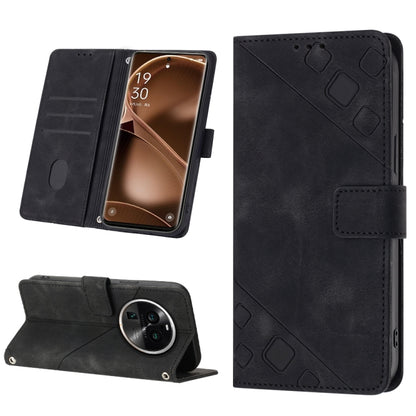 Skin-feel Embossed Leather Phone Case, For OPPO Find X6 Pro, For Realme C55, For Realme GT Neo 5 5G / GT3, For OPPO Reno8 T 4G Foreign
