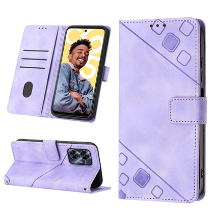 Skin-feel Embossed Leather Phone Case, For OPPO Find X6 Pro, For Realme C55, For Realme GT Neo 5 5G / GT3, For OPPO Reno8 T 4G Foreign