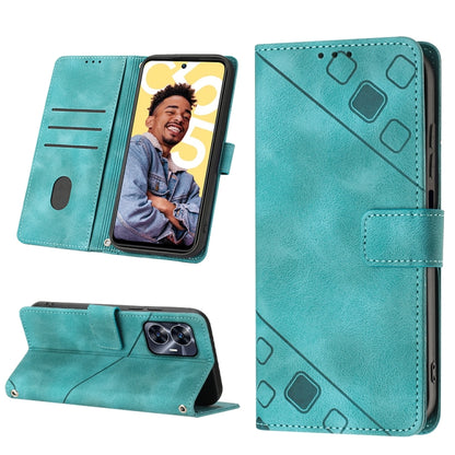 Skin-feel Embossed Leather Phone Case, For OPPO Find X6 Pro, For Realme C55, For Realme GT Neo 5 5G / GT3, For OPPO Reno8 T 4G Foreign