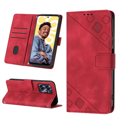 Skin-feel Embossed Leather Phone Case, For OPPO Find X6 Pro, For Realme C55, For Realme GT Neo 5 5G / GT3, For OPPO Reno8 T 4G Foreign