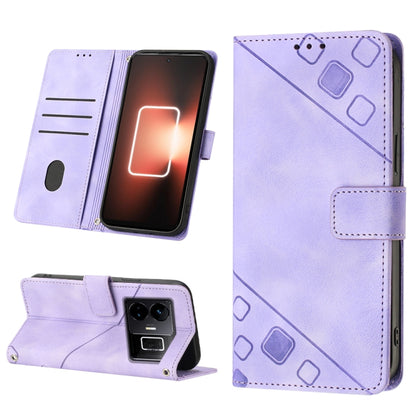Skin-feel Embossed Leather Phone Case, For OPPO Find X6 Pro, For Realme C55, For Realme GT Neo 5 5G / GT3, For OPPO Reno8 T 4G Foreign