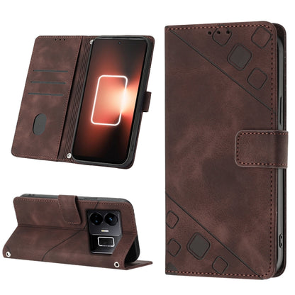 Skin-feel Embossed Leather Phone Case, For OPPO Find X6 Pro, For Realme C55, For Realme GT Neo 5 5G / GT3, For OPPO Reno8 T 4G Foreign