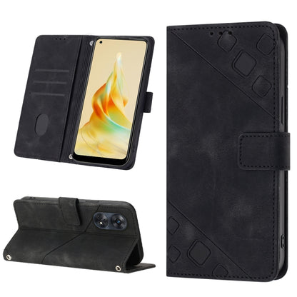 Skin-feel Embossed Leather Phone Case, For OPPO Find X6 Pro, For Realme C55, For Realme GT Neo 5 5G / GT3, For OPPO Reno8 T 4G Foreign