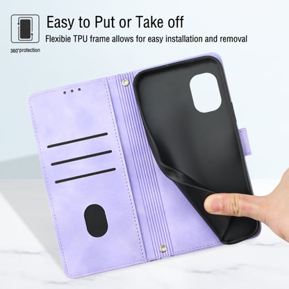 Skin-feel Embossed Leather Phone Case, For Nokia C12, For Nokia C02, For Nokia C22, For Nokia C32