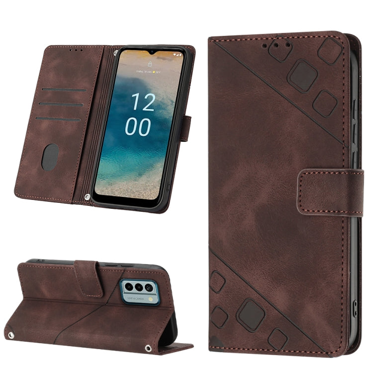 Skin-feel Embossed Leather Phone Case, For Nokia G22, For Xiaomi Poco C55 / Redmi 12C / 11A, For Xiaomi 13, For Xiaomi 13 Pro
